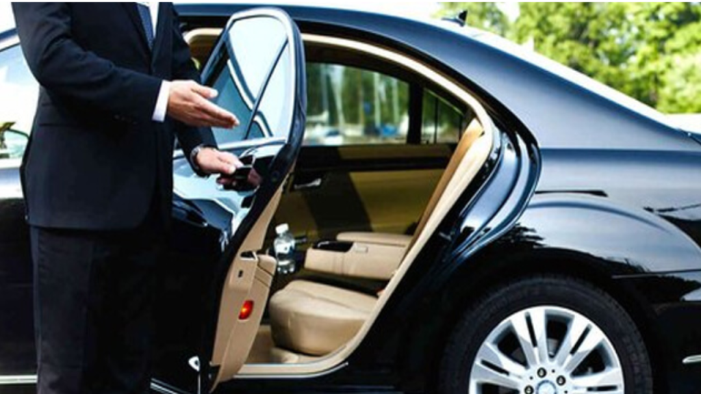 Professional taxi driver ready for airport transfer in Brill